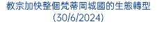 教宗加快整個梵蒂岡城國的生態轉型(30/6/2024)