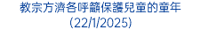 教宗方濟各呼籲保護兒童的童年(22/1/2025)